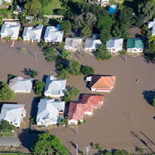hurricane flooded housing development